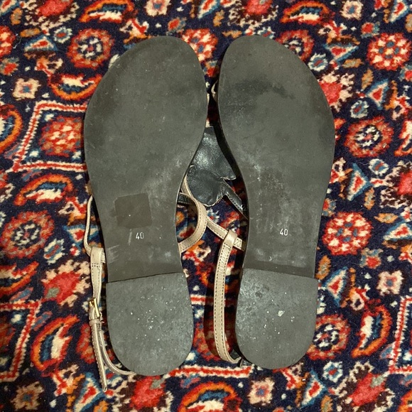 Strappy Beaded Murano Glass Style Sandals - Picture 5 of 7